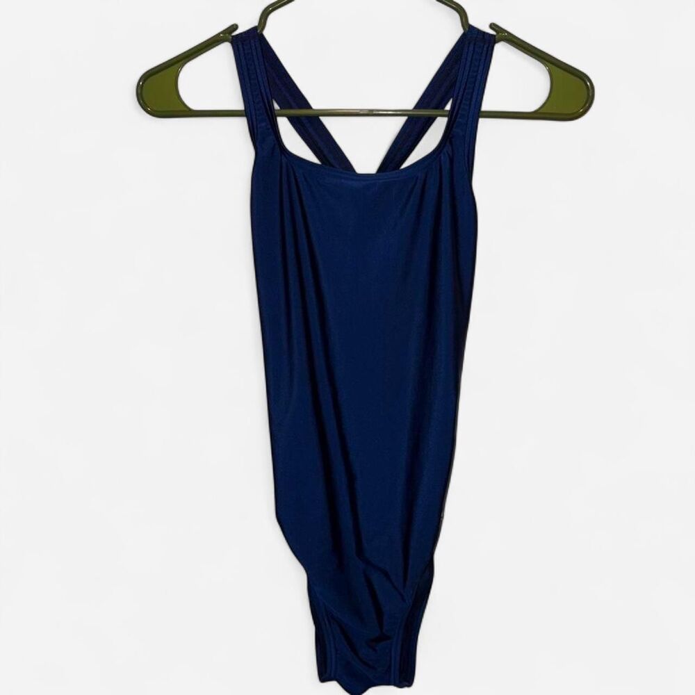 Speedo Women's Blue and Navy Swimsuit-one-piece